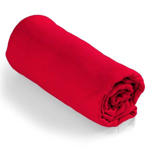 Serviette à séchage rapide | Lennon rouge personnalisable avec logo