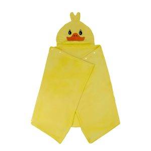 Serviette "animal", taille enfant | Simon jaune personnalisable