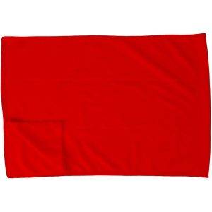 Serviette rafraîchissante rouge personnalisable avec logo