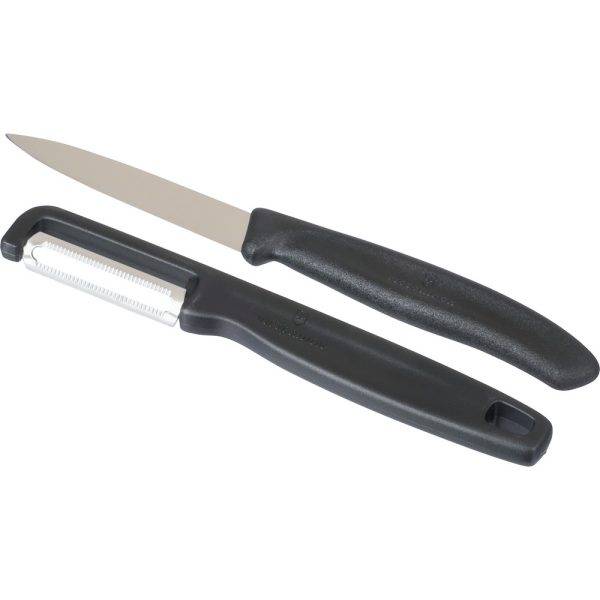 Set à découper Victorinox Swiss Classic, 2 pièces noir personnalisable