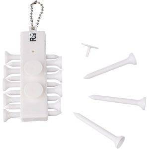 Set de 12 tees de golf blanc personnalisable avec logo