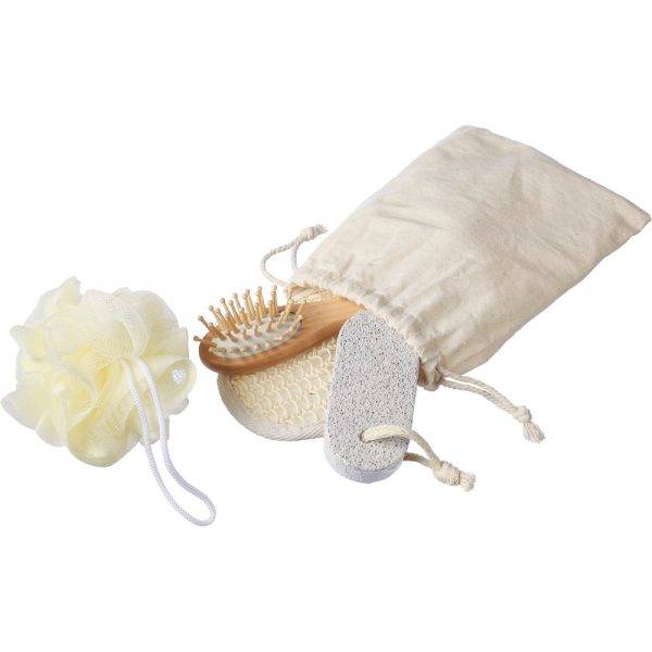 Set de bain brun claire personnalisable avec logo