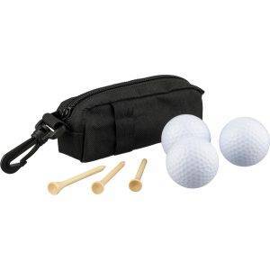 Set de balles de golf noir personnalisable avec logo