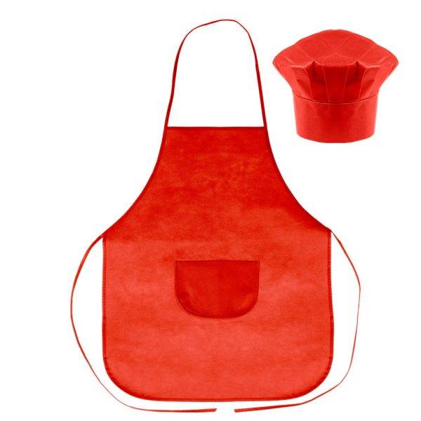 Set de cuisine, tablier de cuisine avec capuchon personnalisable – réf. VA063-05