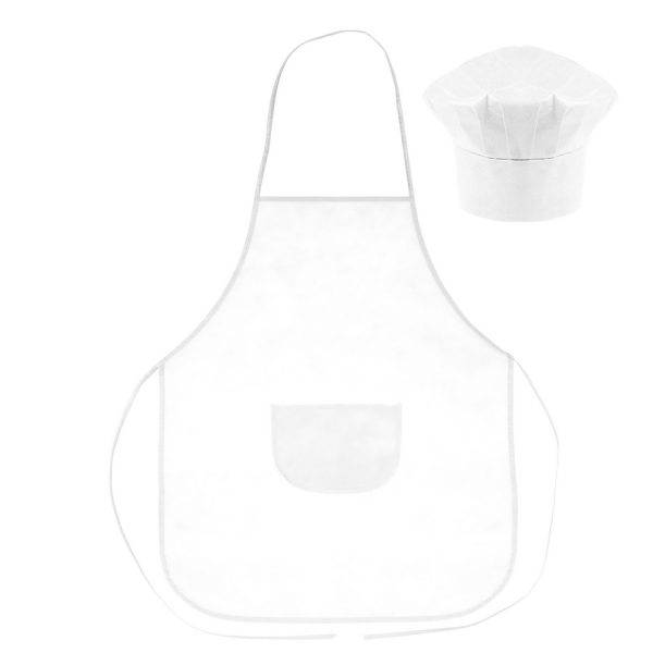 Set de cuisine, tablier de cuisine avec capuchon personnalisable