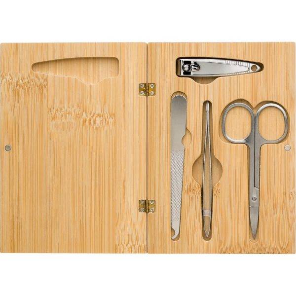 Set de manucure, 4 pcs brun personnalisable avec logo