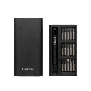 Set de tournevis 31 pièces Gear X noir personnalisable avec logo