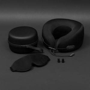 Set de voyage 3 pièces Upperlane noir personnalisable avec logo
