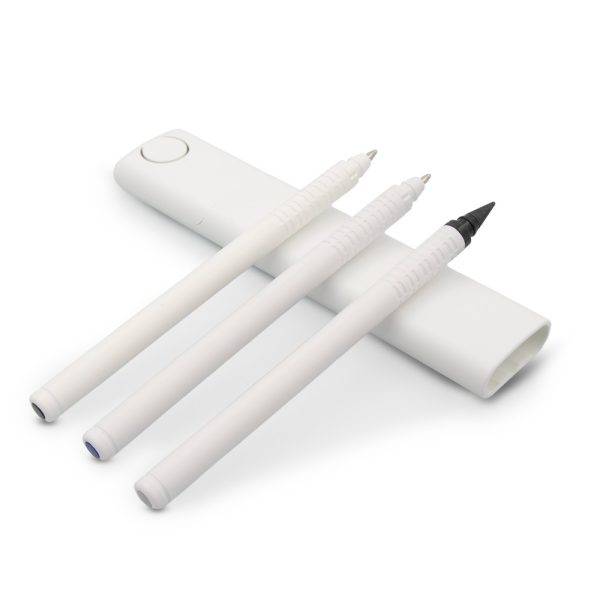 Set d’écriture, crayon et 2 stylos Scritero blanc personnalisable
