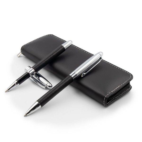 Set d'écriture, stylo bille et stylo bille roulante personnalisable – réf. V9354-03