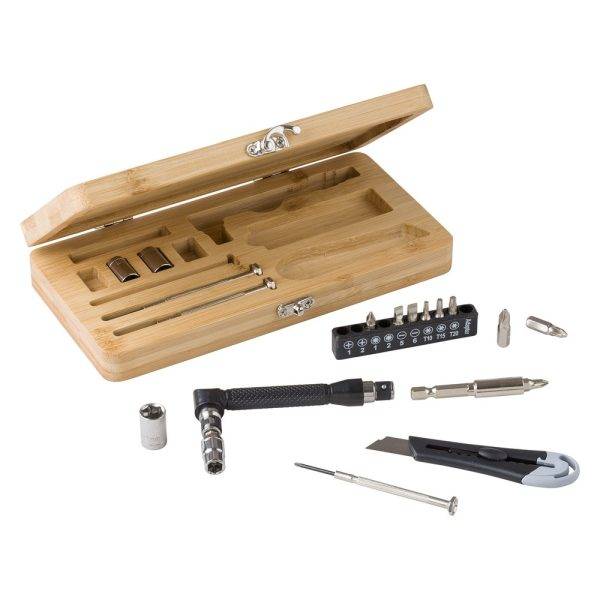 Set d'outils 20 él brun personnalisable avec logo