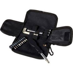 Set d'outils 20 el., tournevis noir personnalisable avec logo