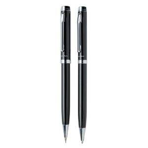 Set stylos Luzern noir personnalisable avec logo