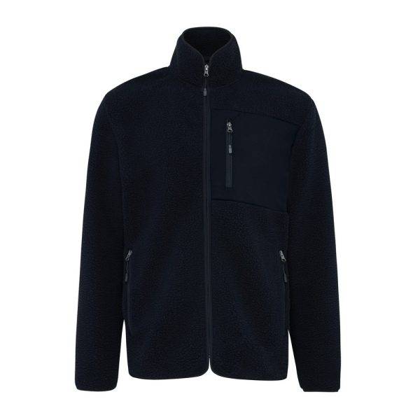 Sherpa en polyester recyclé IQONIQ Diran noir personnalisable