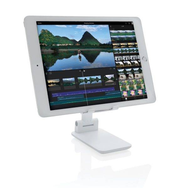 Signifie téléphone, tablette blanc personnalisable avec logo