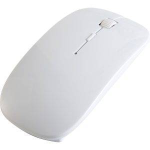 Souris d'ordinateur sans fil blanc personnalisable avec logo