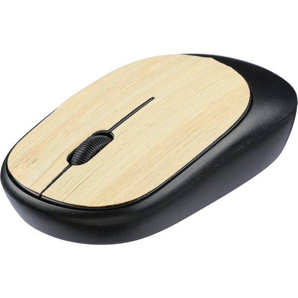 Souris d'ordinateur sans fil noir personnalisable avec logo – réf. VA456-03