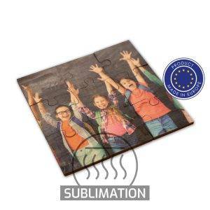 Sous-verre puzzle | Oberon neutre personnalisable avec logo