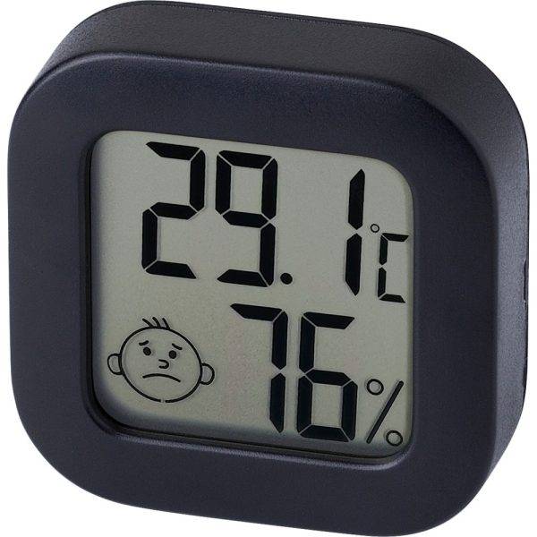Station météo noir personnalisable avec logo