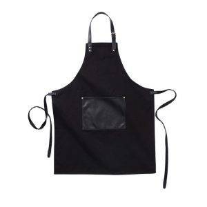 Stylish and classic apron in thick cotton canvas with personnalisable