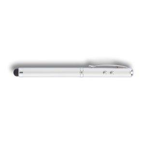 Stylo 4-en-1, stylo tactile, pointeur laser, lampe personnalisable