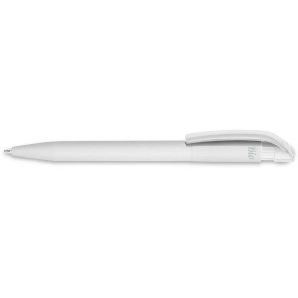 Stylo à bille BIO PLA S45 blanc personnalisable avec logo