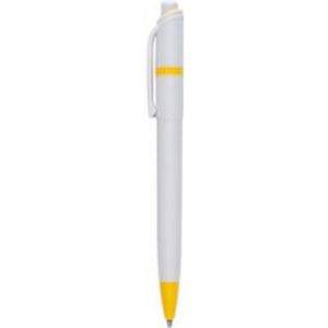 Stylo à bille en ABS Ducal jaune personnalisable avec logo