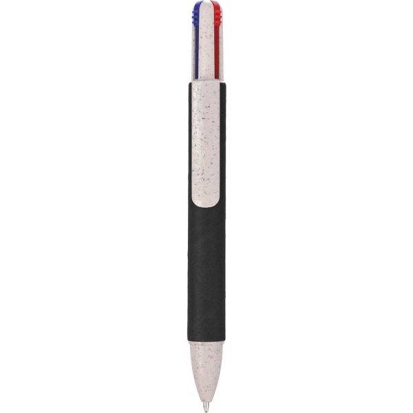 Stylo à bille, recharge multicolore noir personnalisable avec logo