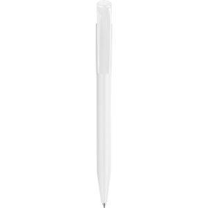 Stylo à bille S45 en ABS blanc personnalisable avec logo
