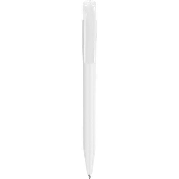 Stylo à bille S45 en ABS blanc personnalisable avec logo