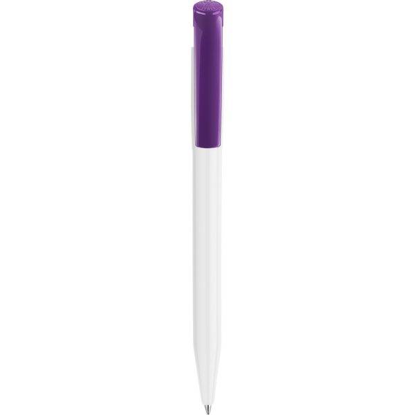 Stylo à bille S45 en ABS rose personnalisable avec logo