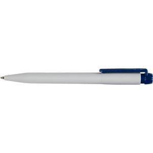 Stylo à bille STILOLINEA en plastique bleu personnalisable avec logo