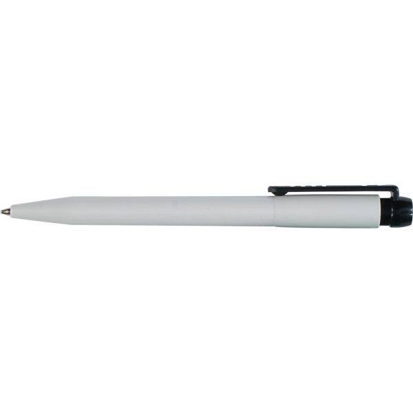 Stylo à bille STILOLINEA en plastique noir personnalisable avec logo