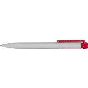 Stylo à bille STILOLINEA en plastique rouge personnalisable avec logo