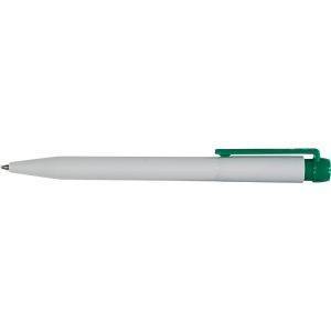 Stylo à bille STILOLINEA en plastique vert personnalisable avec logo