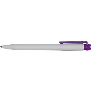 Stylo à bille STILOLINEA en plastique violet personnalisable avec logo