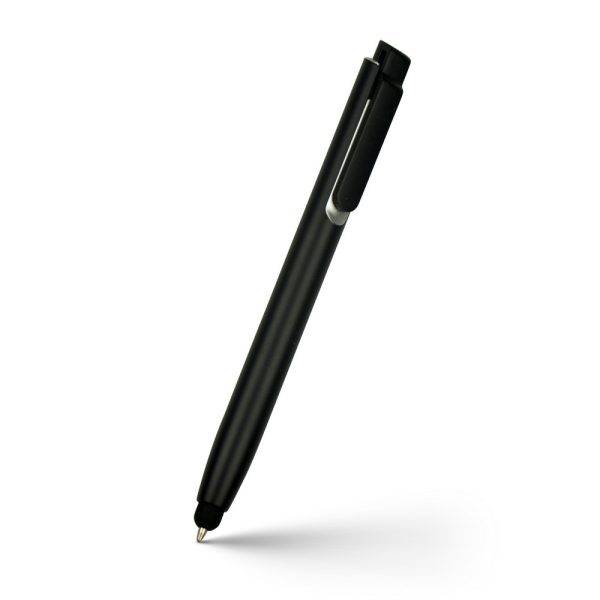 Stylo avec puce NFC, touch-pen | Henrietta noir personnalisable