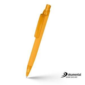 Stylo avec recharge Dokumental Draylen orange personnalisable