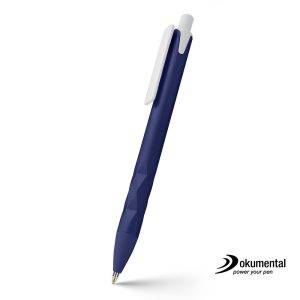 Stylo avec recharge Dokumental Malvion bleu marine personnalisable