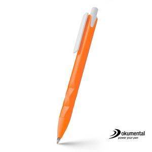 Stylo avec recharge Dokumental Malvion orange personnalisable