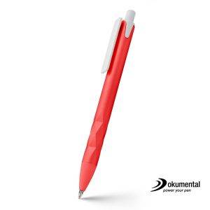 Stylo avec recharge Dokumental Malvion rouge personnalisable avec logo