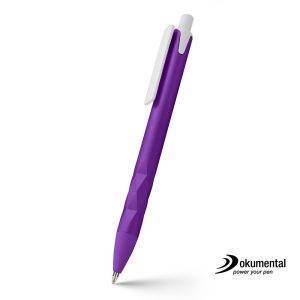 Stylo avec recharge Dokumental Malvion violet personnalisable
