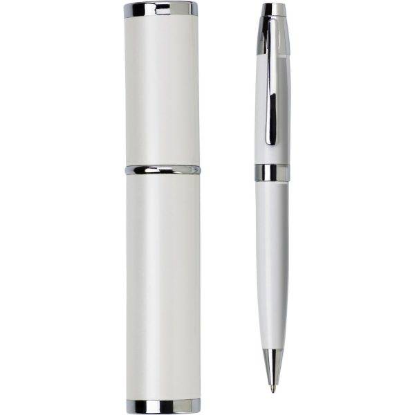 Stylo bille blanc personnalisable avec logo – réf. V1670-02