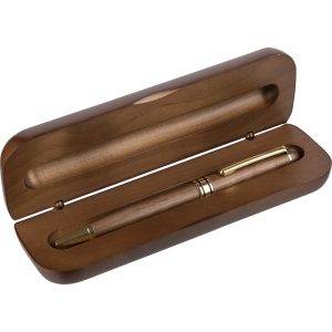 Stylo bille brun personnalisable avec logo – réf. VB205-16