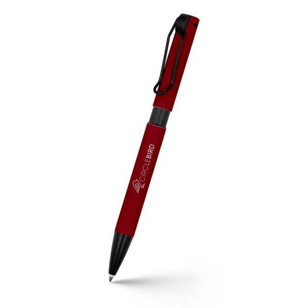 Stylo bille corp coloré et clip "lasseau" | Amara personnalisable – réf. V1423-12