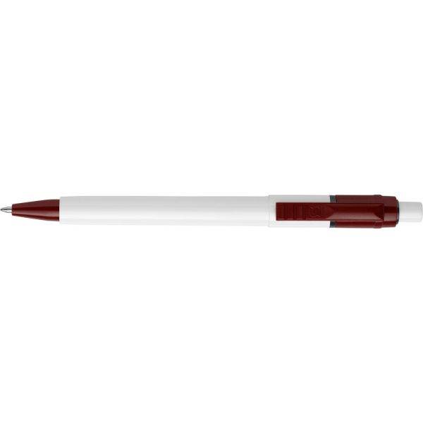 Stylo bille en ABS Baron bordeaux personnalisable avec logo