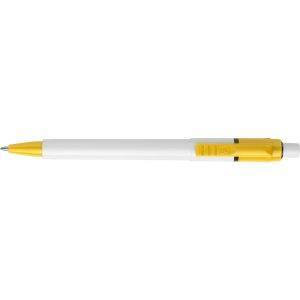 Stylo bille en ABS Baron jaune personnalisable avec logo