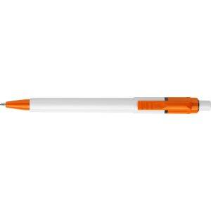Stylo bille en ABS Baron orange personnalisable avec logo