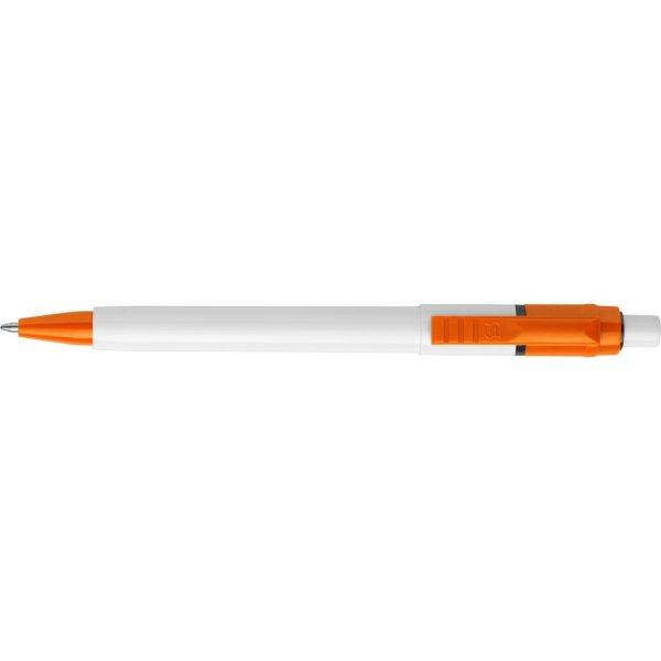 Stylo bille en ABS Baron orange personnalisable avec logo