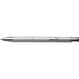 Stylo bille en aluminium recyclé argent personnalisable avec logo